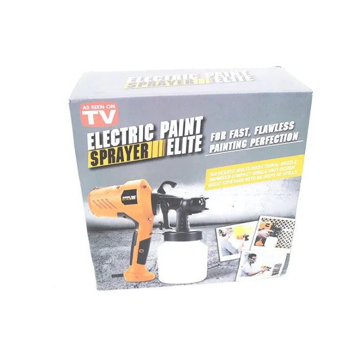 High pressure electric spray gun with plastic pot, 220V AC, for textile cleaning and decontamination, 28cm x 28cm x 12.5cm