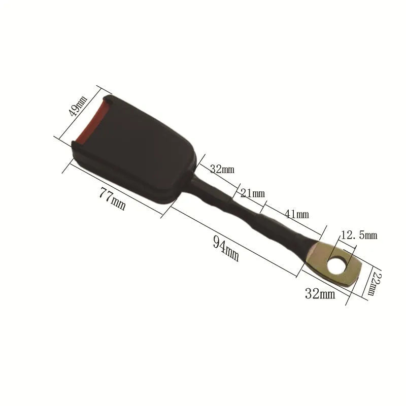 Car seat belt socket buckle with 20cm steel wire base for vehicle replacement