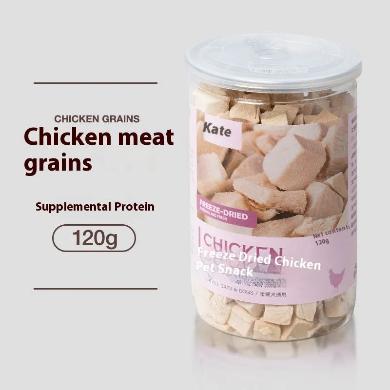 500g chicken freeze-dried cat snacks in bag or can packaging without grain content