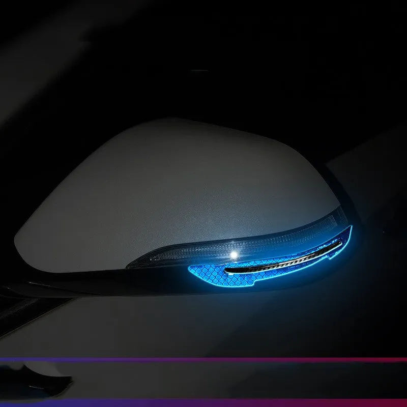 17mm reflective car bumper tape in blue and yellow options for universal vehicle application
