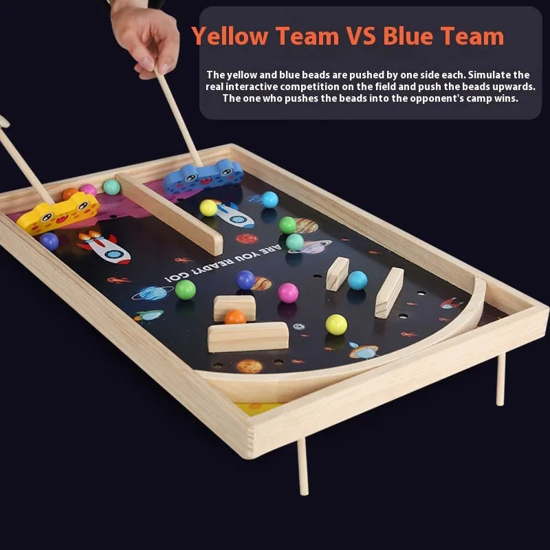 Wooden Star Wars themed double battle puzzle game for children aged 4-6 in a compact colour box