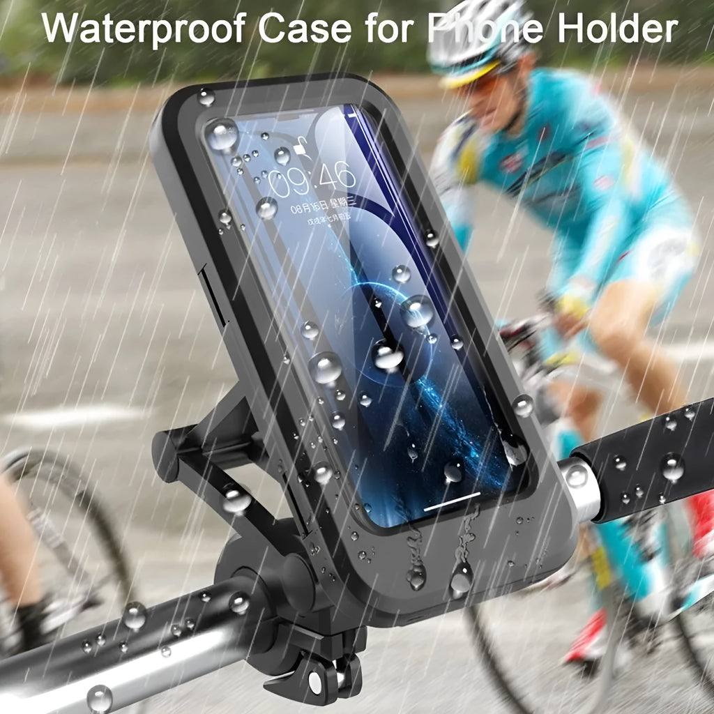 Waterproof retractable motorcycle wireless charger bracket with universal mount, long version HL69