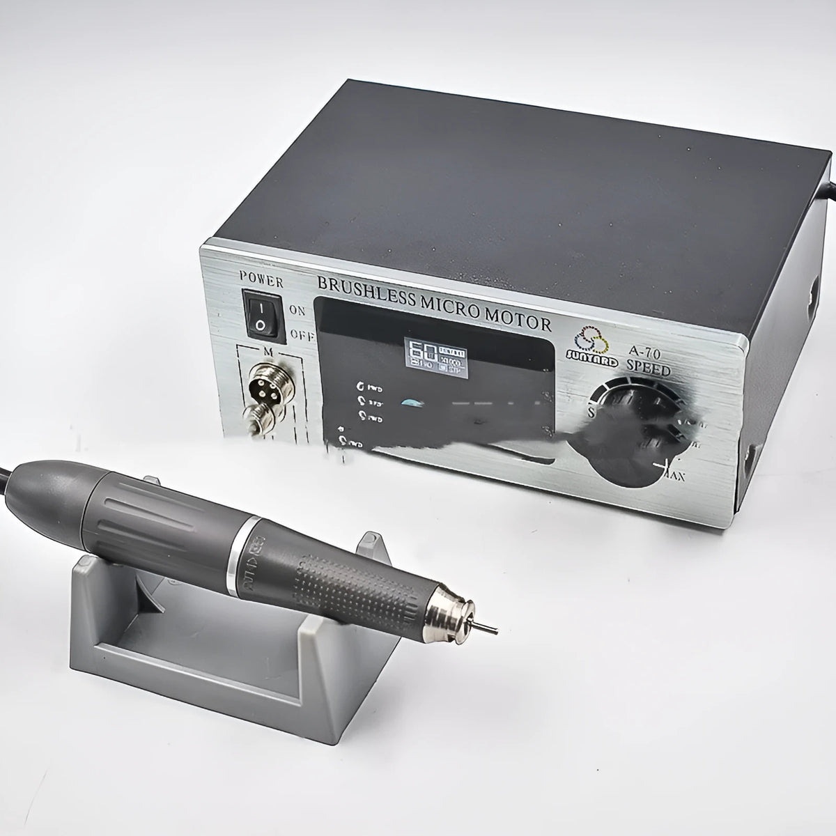 Dental sander touch screen sanding and polishing machine A60 A70 160W with 20x26x8cm size and 4.2kg weight