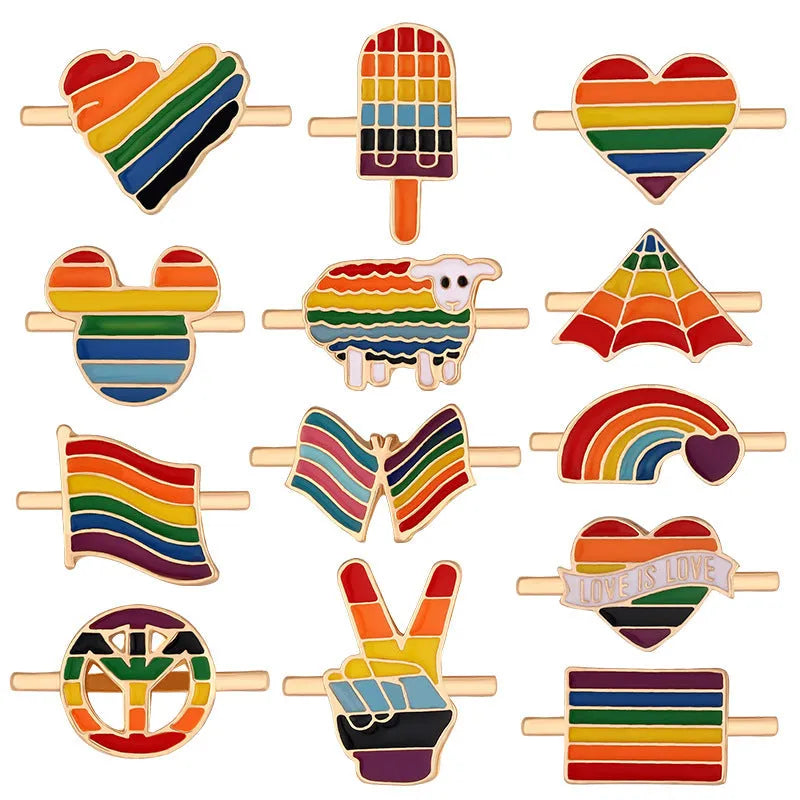 Cartoon cute rainbow love metal watch band for Apple watch with simple style and multiple colour options.