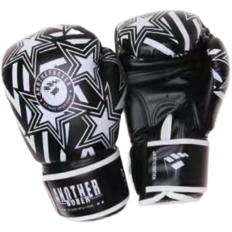 Children's boxing Sanda gloves in multiple colours showing vertical style design for martial arts training