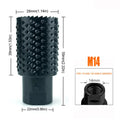Angle grinder grinding head with spherical shape for woodworking tasks