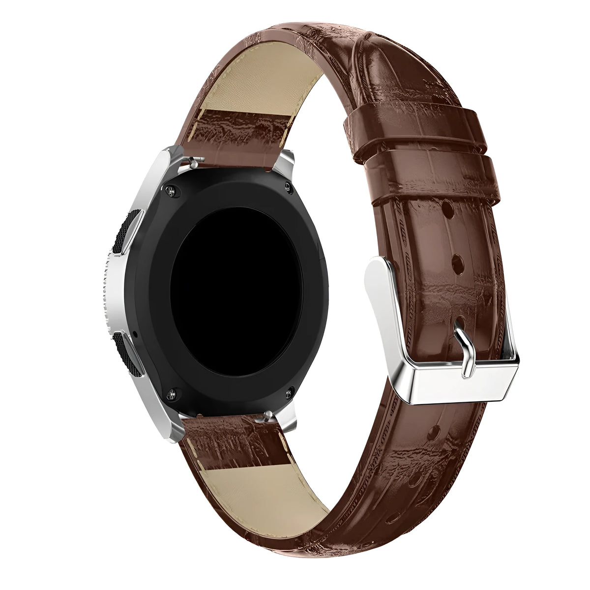 Genuine leather active watch band for Galaxy Watch 46mm in Black, Brown, Pink, Red or White