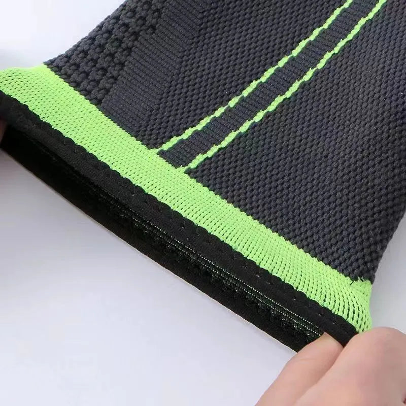 Simple summer thin sports ankle protector in black, green, and orange colour options for tennis and adult ankle support