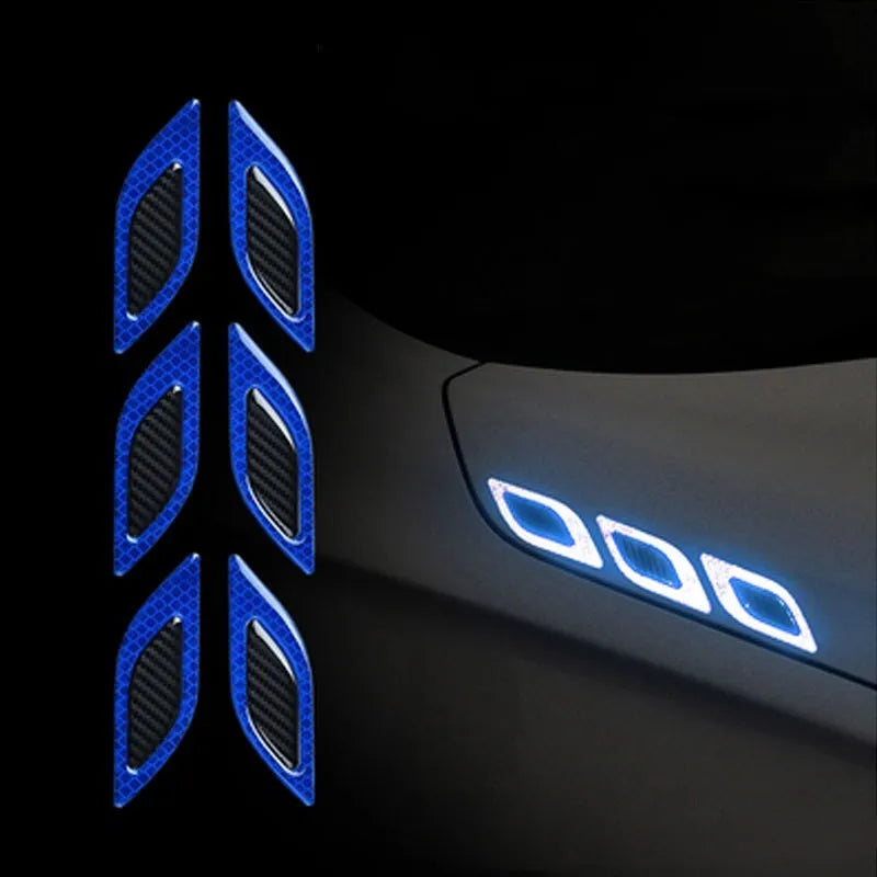 17mm reflective car bumper tape in blue and yellow options for universal vehicle application