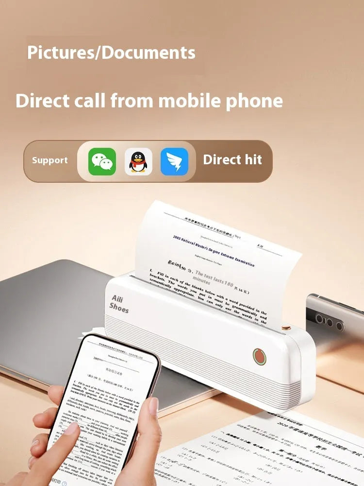 Ailixiong P40 small portable A4 thermal printer in compact design