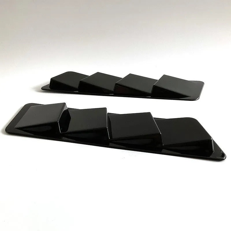 Universal combined modification tuyere exterior decoration for car windshield in bright black PP material