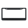 Aluminum alloy license plate frame for American Standard cars in black and silver oxide finishes