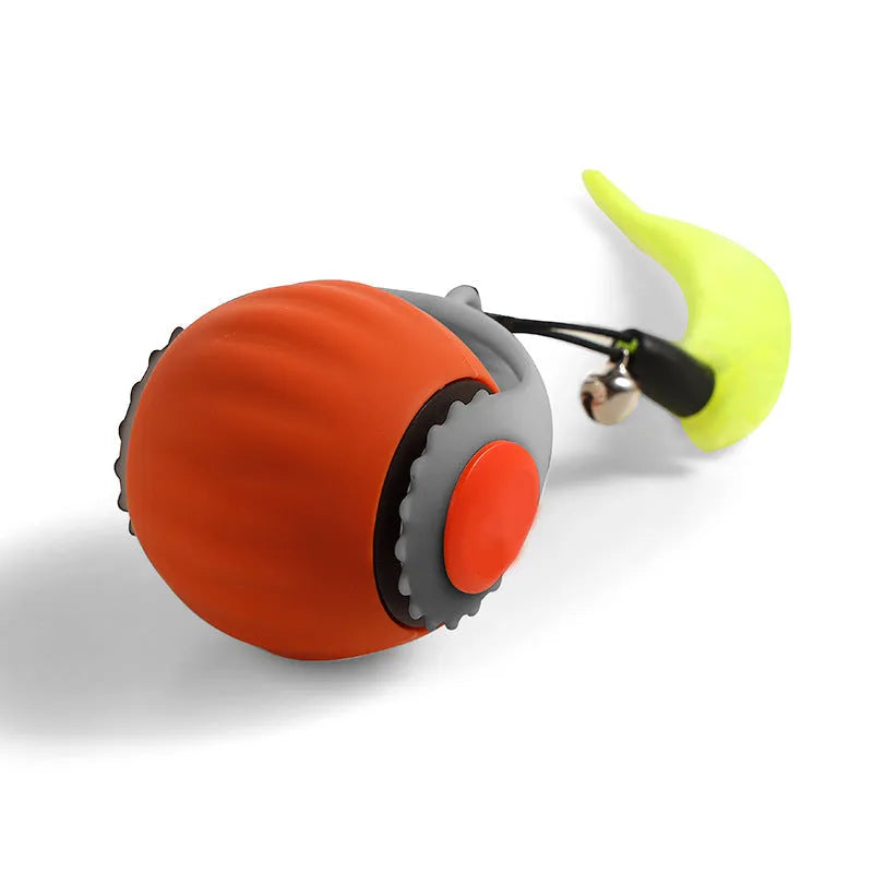Automatic gravity sensor cat toy ball with Type-C charging port in blue colour