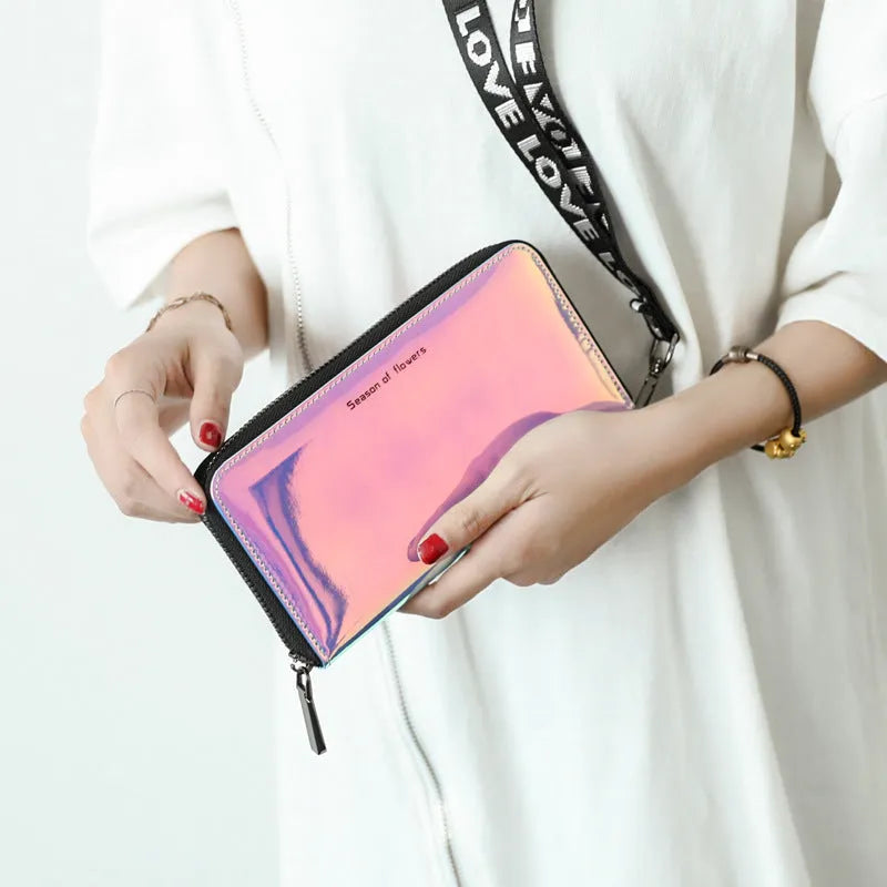 Women's Korean-style short folding wallet in compact 11cm size with three colour options