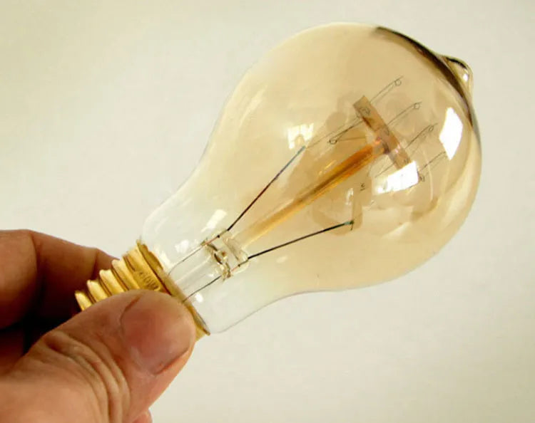 40W E27 retro bar cafe light bulb with milky beak shape and warm 2300K glow