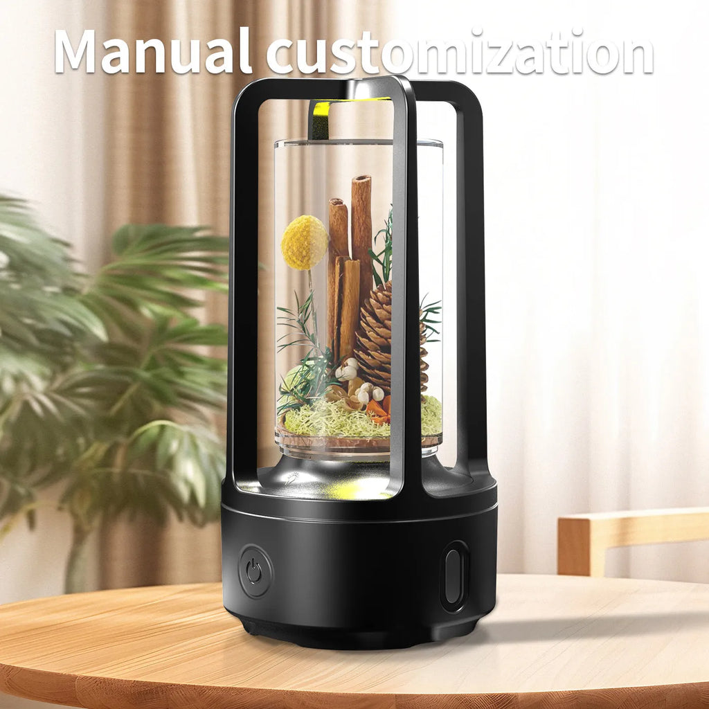 2-in-1 DIY crystal Bluetooth speaker night light with touch resin base, black and white options