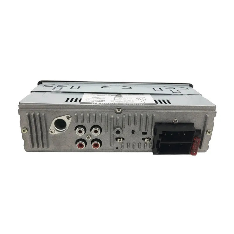 Advanced small car Bluetooth multimedia player with brushed metal panel, USB port, and remote control SX5513