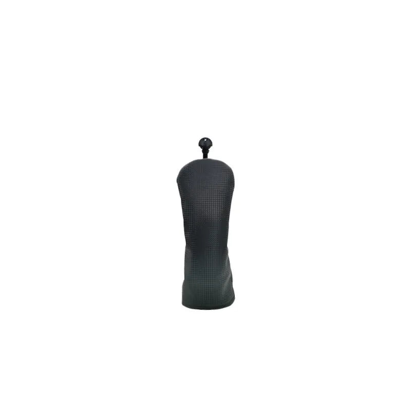 Black golf club cover for No.1 wooden ball and fairway wood pole set