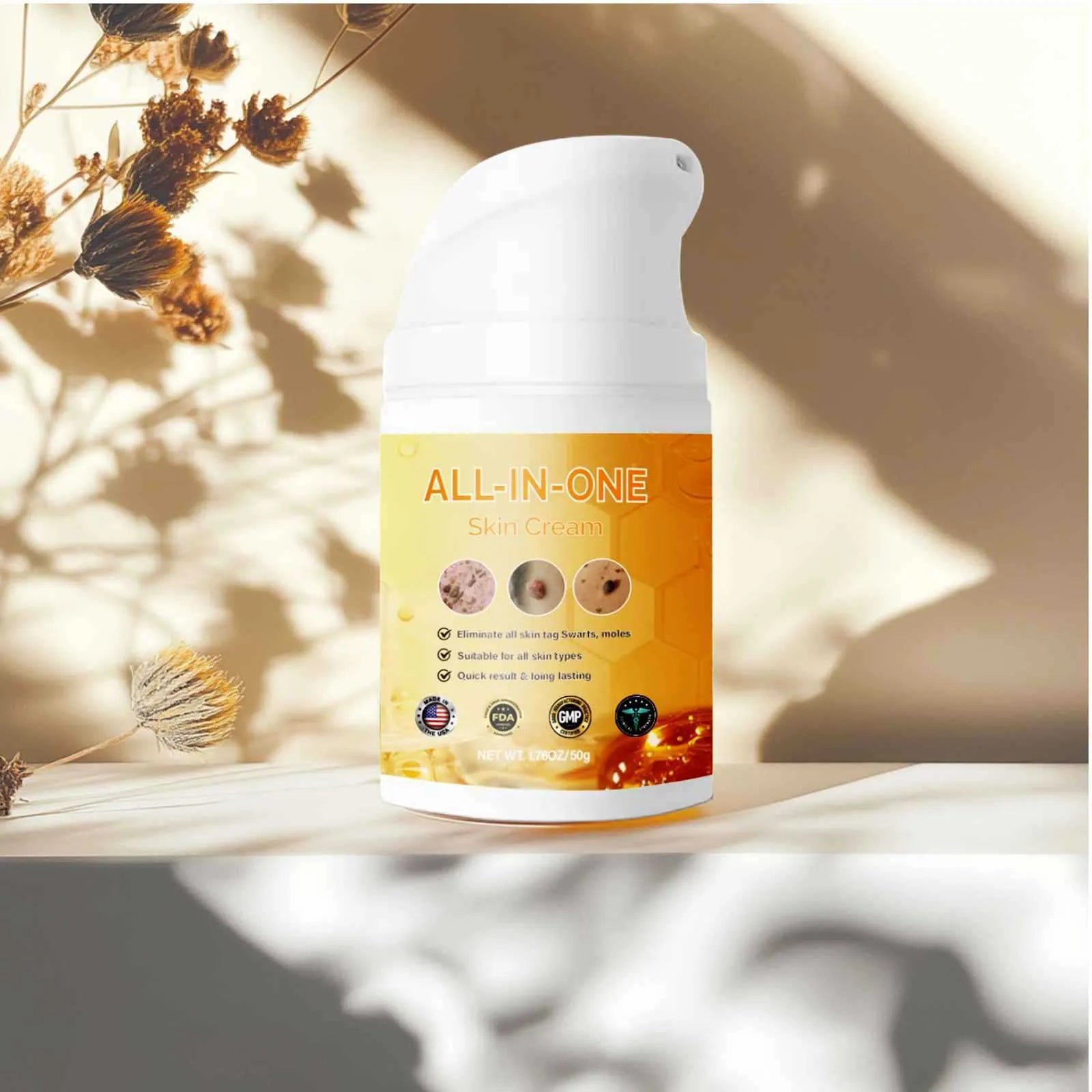 50ml non-standard skin cleaning neck cream in packaging for home use by women and men