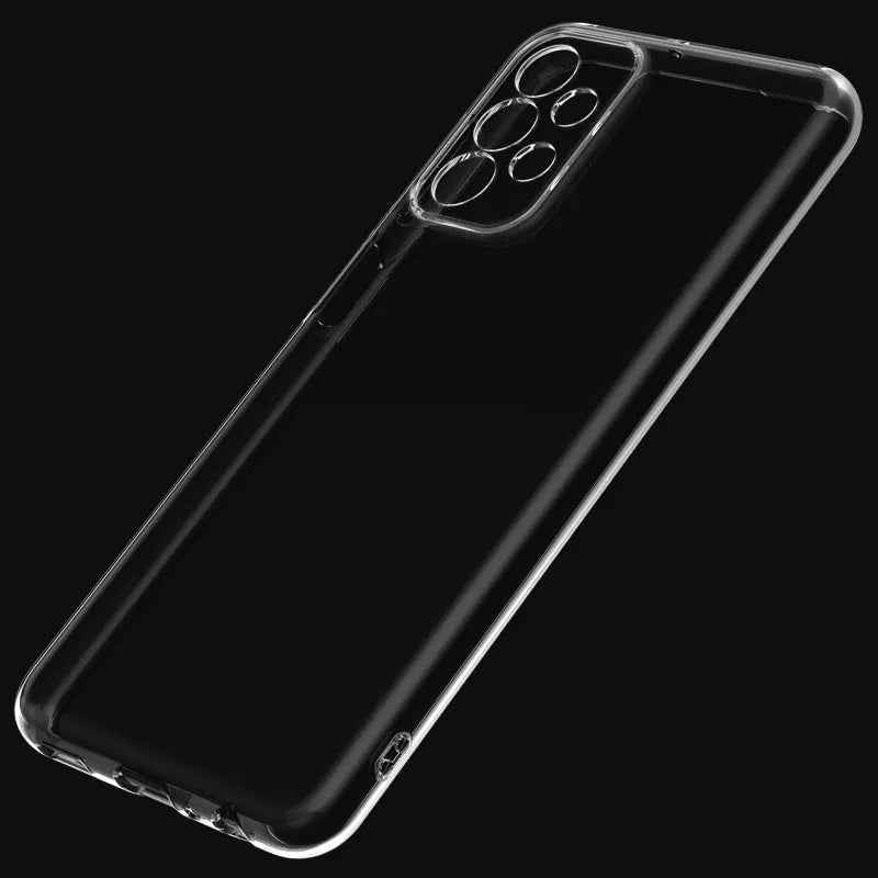 Transparent TPU phone case for Samsung with shockproof fine hole design and all-inclusive cover