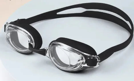 HD waterproof non-fogging swimming goggles with adjustable strap and included case