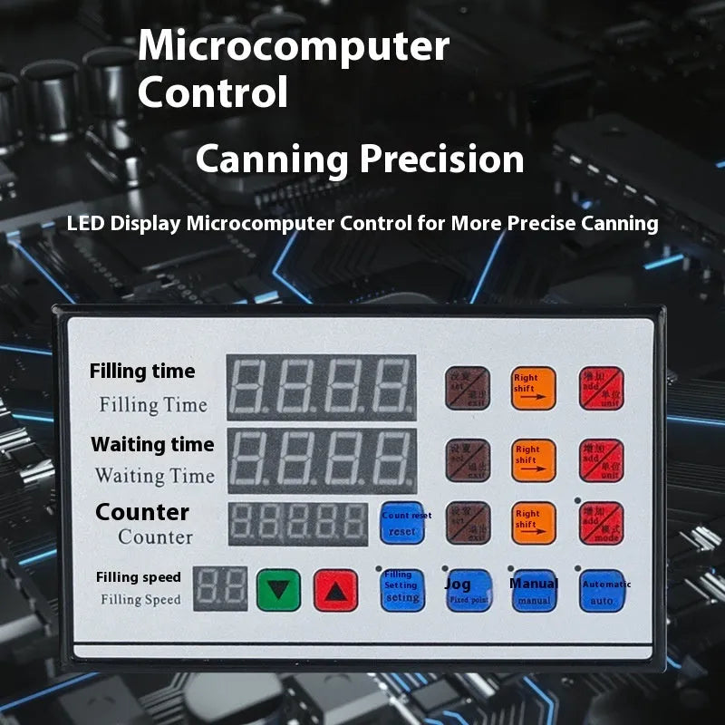 CNC automatic quantitative liquid filling machine with digital display and control panel