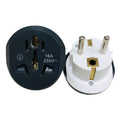 Gray white European standard conversion plug, double round angle 4.8mm, 45X49X53MM size