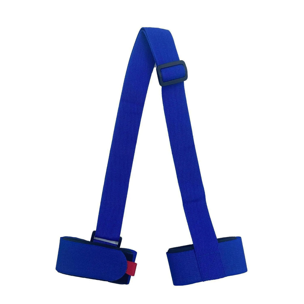Adjustable skiing bandage shoulder strap with hook and loop closure in choice of colours