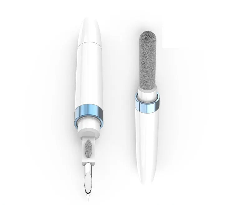 Three-layer headphone cleaning pen in blue, gold, or black colours for electronic maintenance