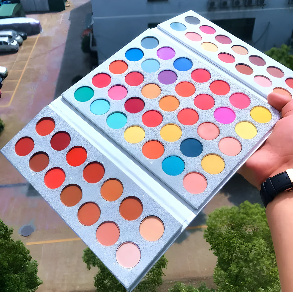 Beauty Glazed 63-colour pressed powder eyeshadow palette with shimmer and matte shades