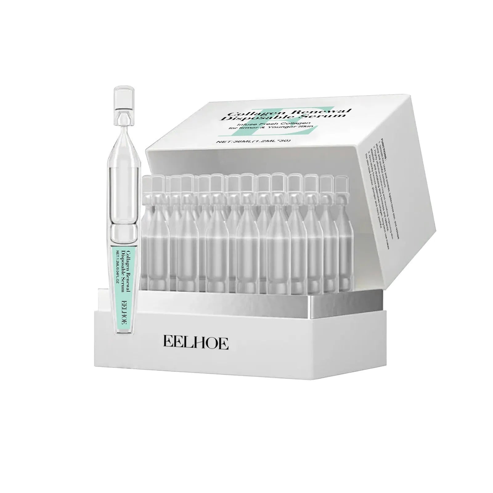 Moisturising nursing solution with 30 disposable sachets in compact packaging