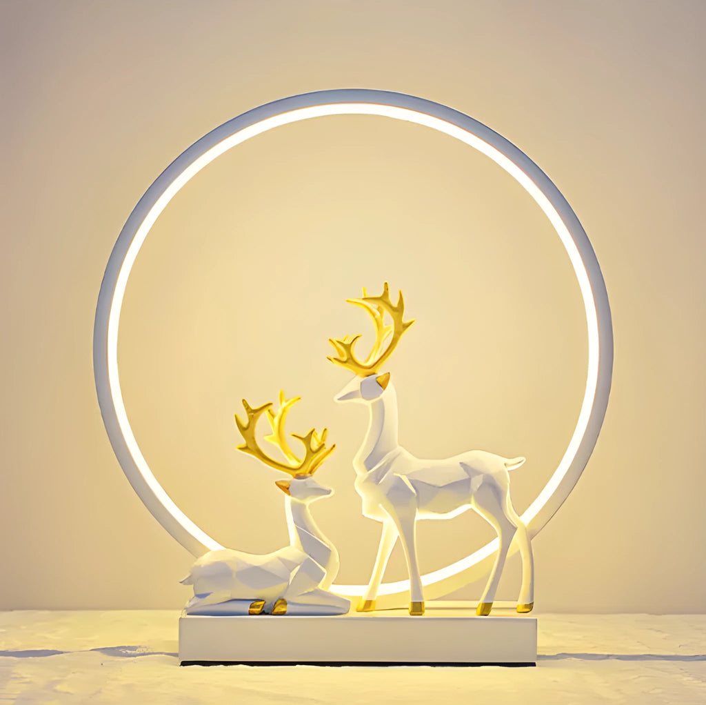 Modern bride dowry LED night light in noble gold or white colour with remote control