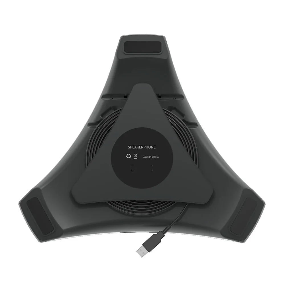 Black wired USB microphone, 5W 5V, 203.5x178.6x40mm, for desktop recording and podcast use