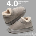 Women's ankle wrap cotton slippers plush upper non-slip EVA sole available in green khaki pink brown gray