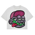 Children's cartoon printed T-shirt with 3D effect in colour 05, polyester blend, loose fit pullover style