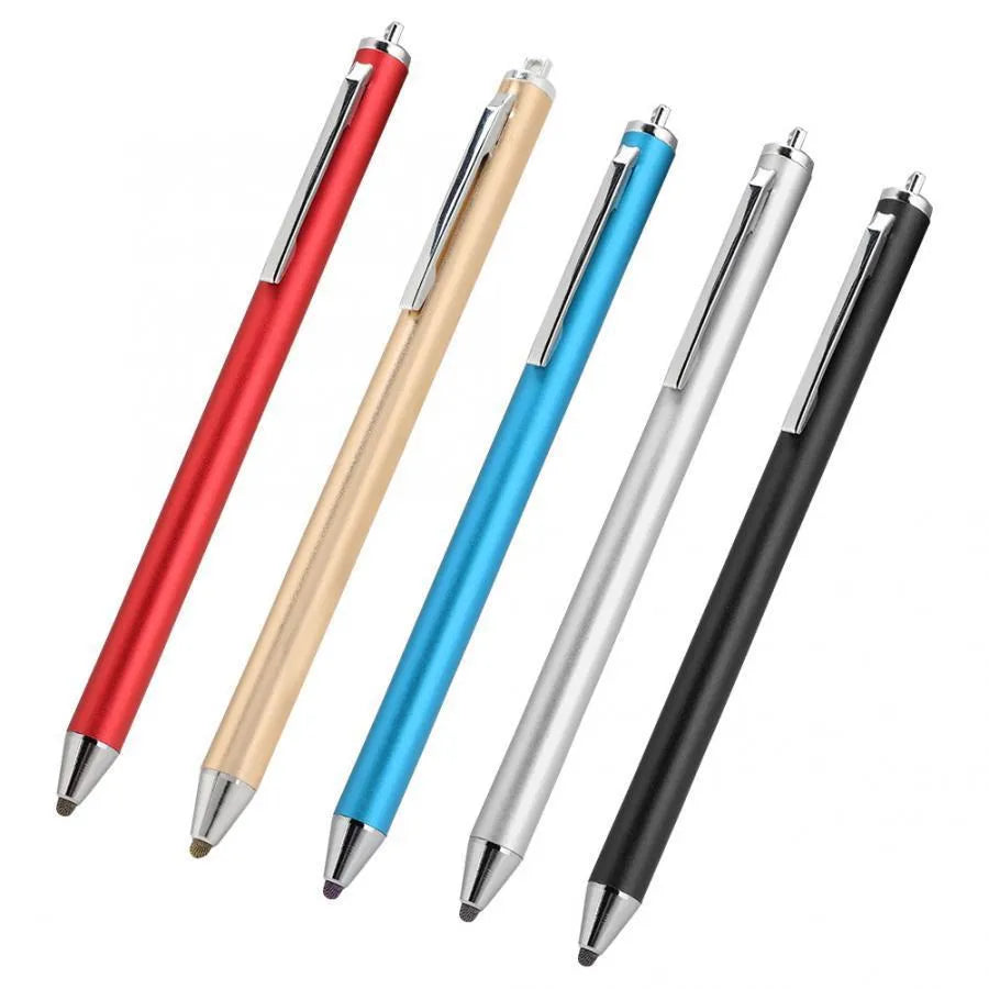 Black metal stylus with a fine 6.9mm tip for touchscreen phones and tablets