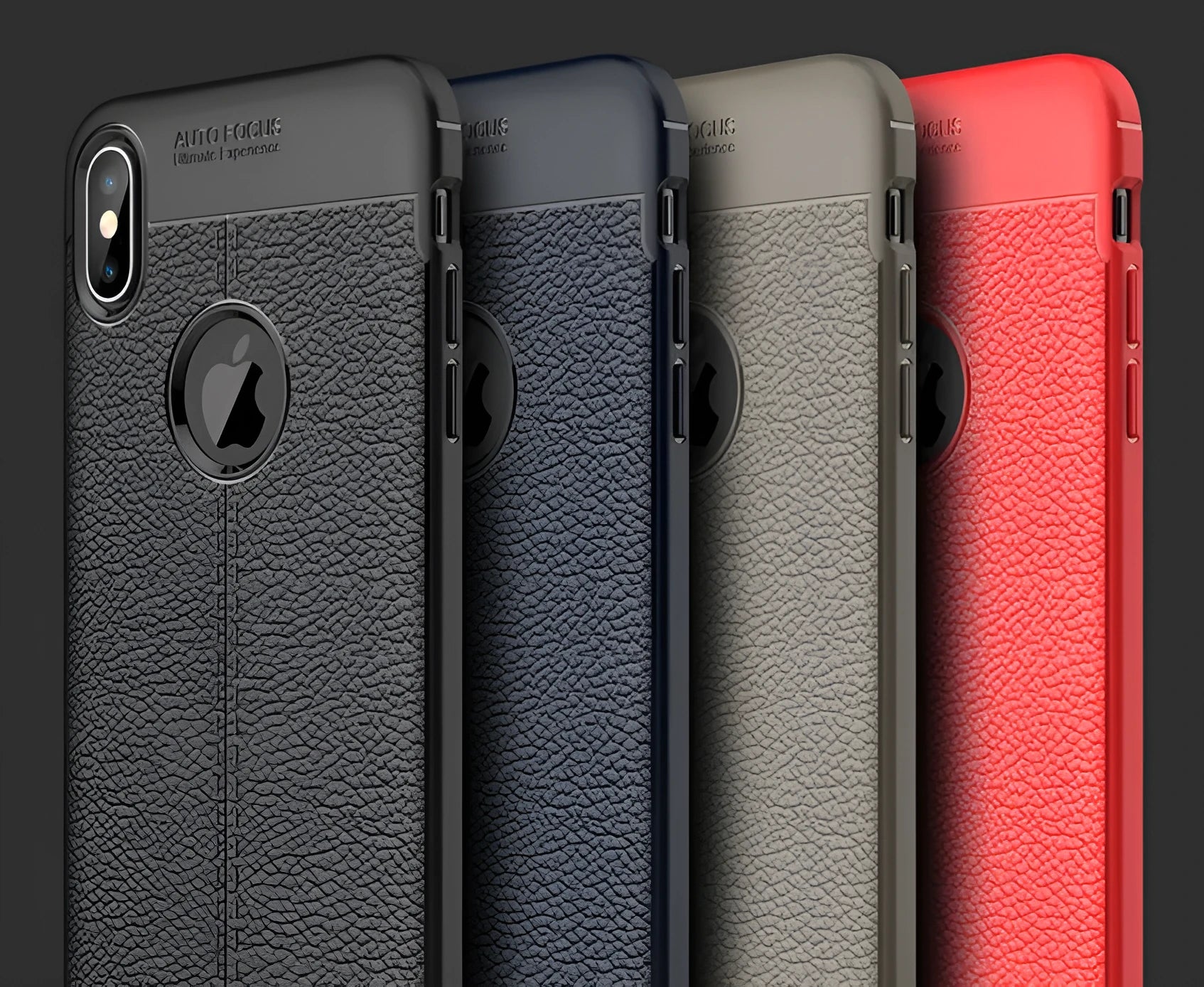WeFor black PU leather and silicone phone case for OnePlus 6, 5, and 5T models with included screen protector.