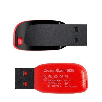 Black rotating USB flash drive with plastic waterproof shell for vehicle use
