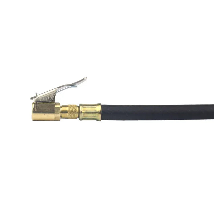 Copper tyre inflation clamp with 8V1 thread for car tyre valves
