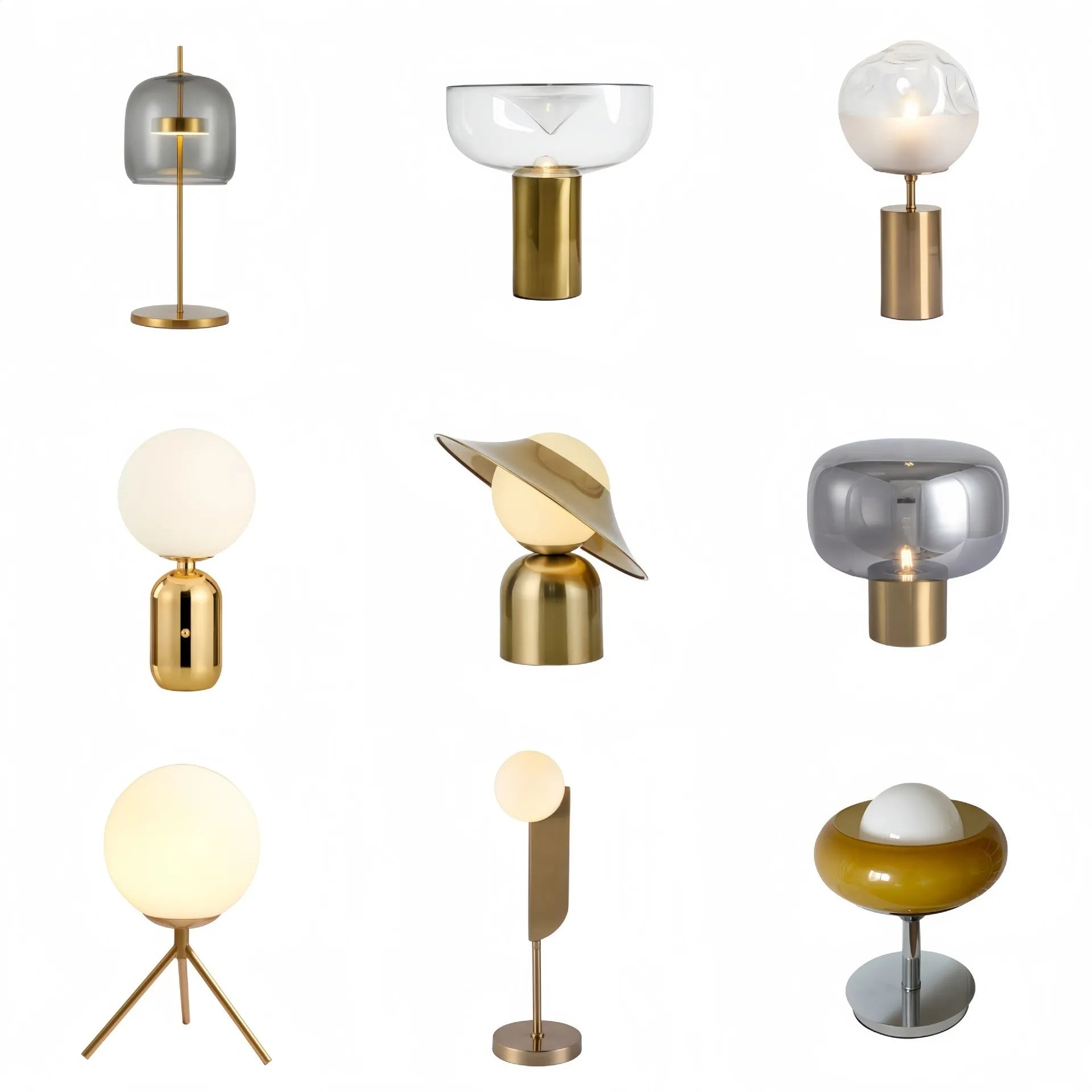 Modern simplicity metal decorative table lamp for bedside or living room with warm light option