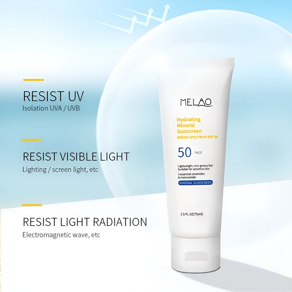 UV protection refreshing sunscreen lotion 75ml tube with makeup primer function