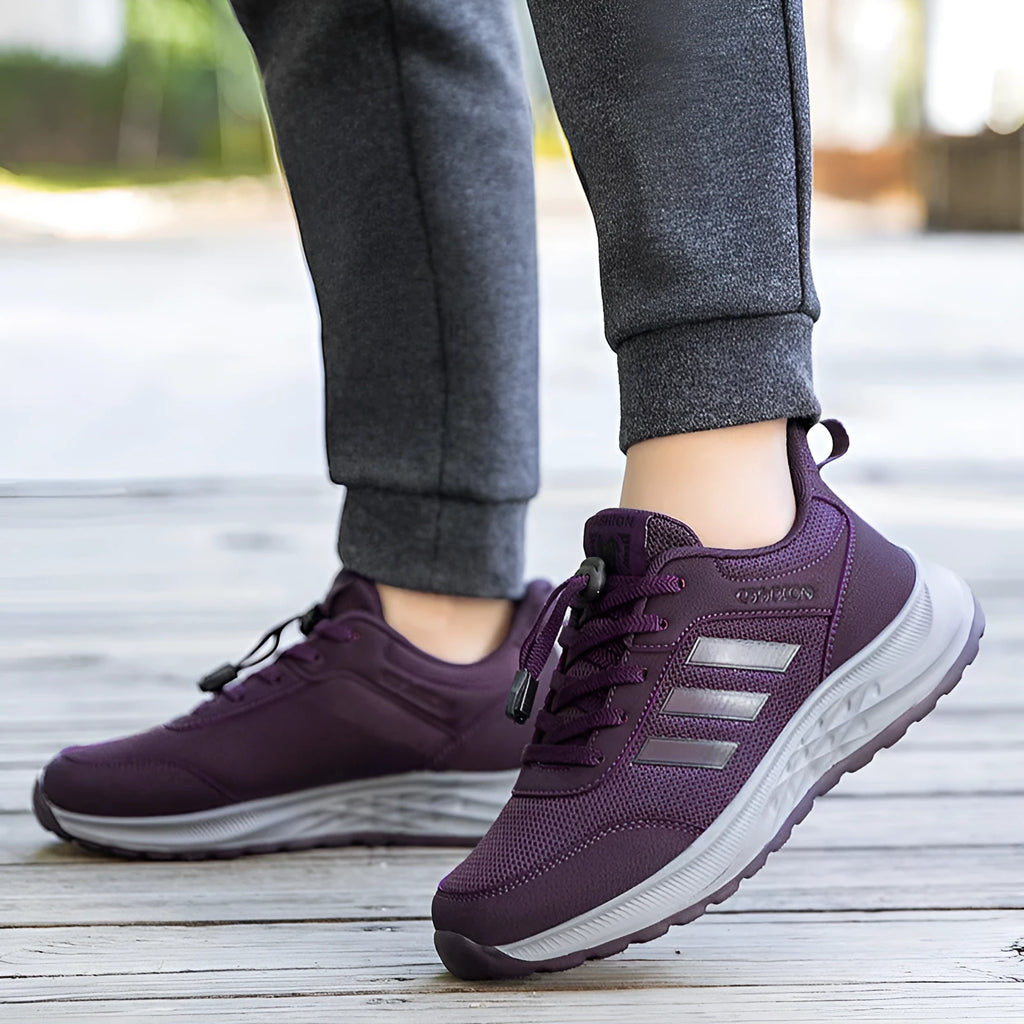 Men's and women's breathable mesh sneakers with elastic band slip-on design in multiple colours