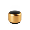 Portable mini Bluetooth speaker in choice of four colours showing compact 20-24cm size