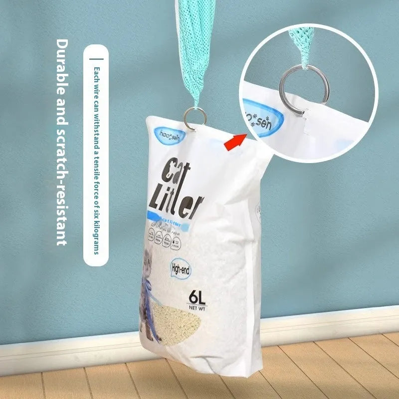 Upgraded fifth-generation cat grooming bag with detachable lifting mechanism in grey and white colour option