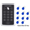 N-B03 ID card access control machine with 10 card buckles on a white background