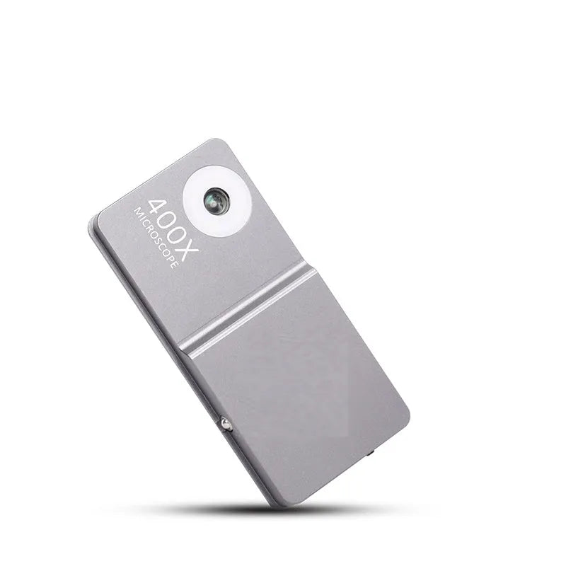 Aluminium alloy and TPU 400X microscope lens with clip-on case for iPhone mobile phones