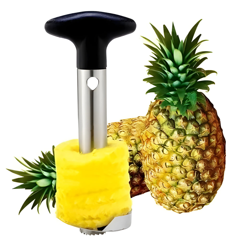Stainless steel pineapple corer slicer with ABS handle in choice of colours
