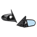 Pair of car modification rearview mirrors for 1992-1996 Civic 4-door in bright black finish
