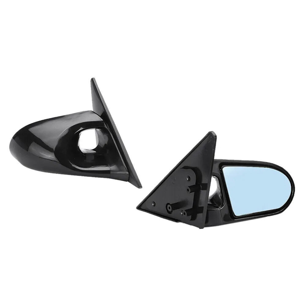 Pair of car modification rearview mirrors for 1992-1996 Civic 4-door in bright black finish
