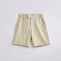 Men's casual shorts in cotton blend fabric with micro-elastic waistband and loose fit